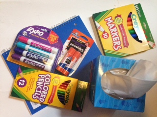 Secondary School Essentials Box - Writing Supples, Notebooks, Composition Books, Binders, Markers, and More - 51 Pieces